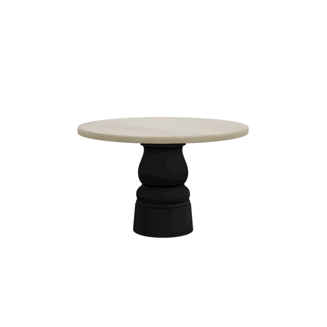 Container Table rond 120cm Zwart