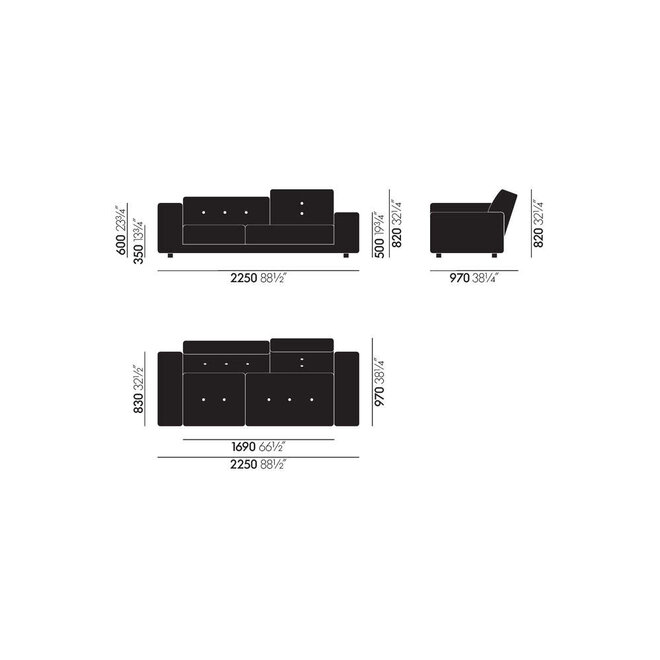 Polder compact sofa