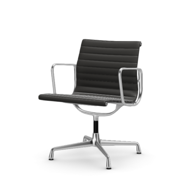 Eames Aluminium Chair EA 107 - Conference - leder