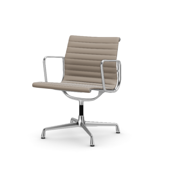 Eames Aluminium Chair EA 107 - Conference - leder