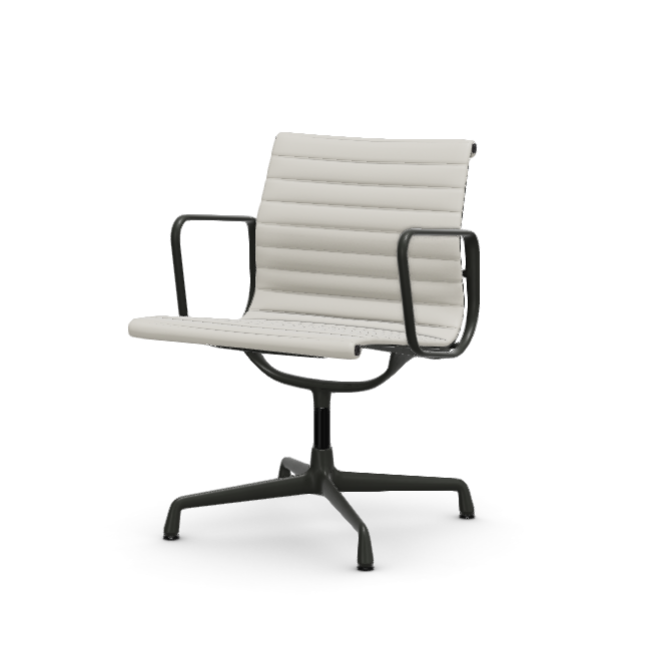 Eames Aluminium Chair EA 107 - Conference - leder