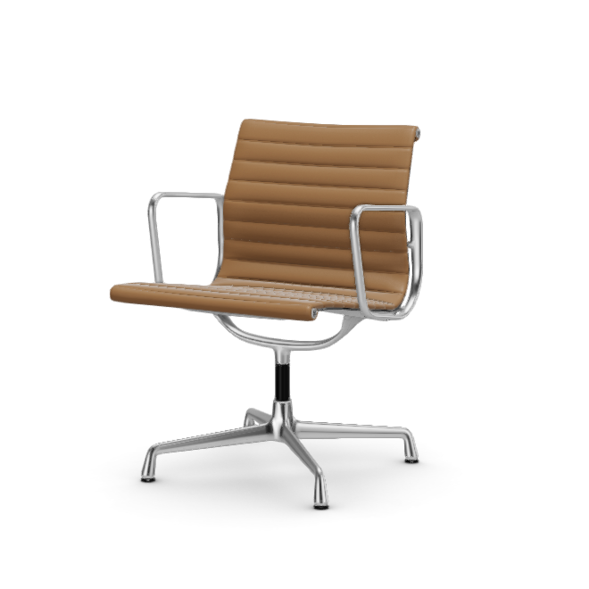 Eames Aluminium Chair EA 107 - Conference - leder