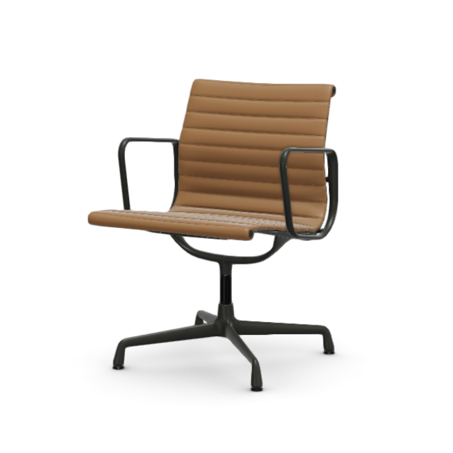 Eames Aluminium Chair EA 107 - Conference - leder