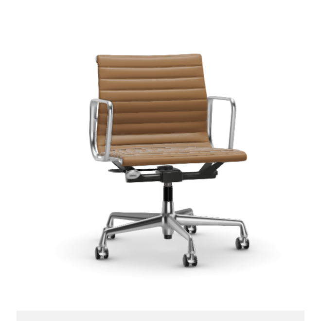 Eames Aluminium Chair EA 117 - Work - leder