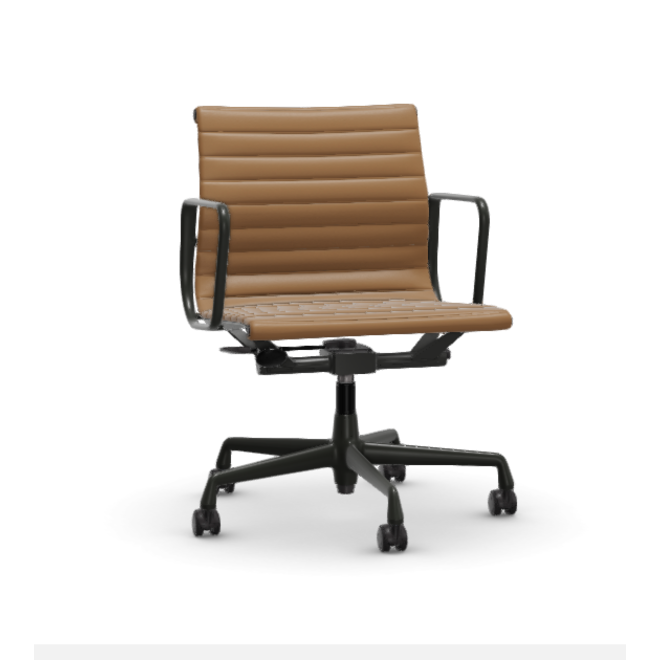 Eames Aluminium Chair EA 117 - Work - leder