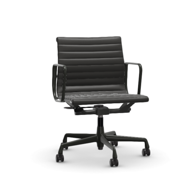 Eames Aluminium Chair EA 117 - Work - leder