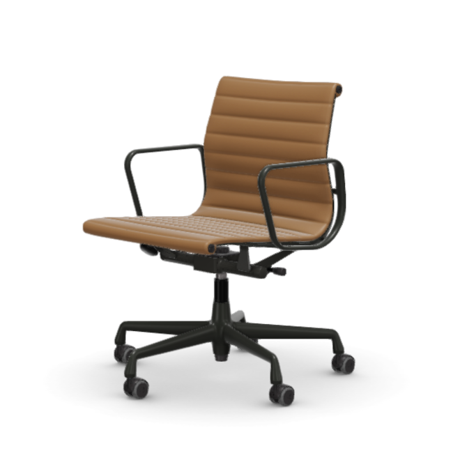 Eames Aluminium Chair EA 118 - Work - leder