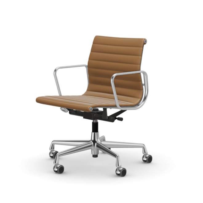 Eames Aluminium Chair EA 118 - Work - leder