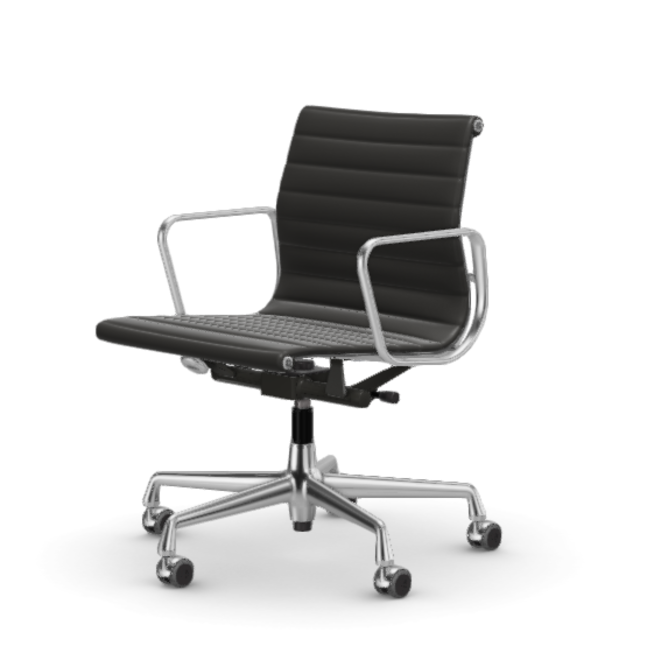 Eames Aluminium Chair EA 118 - Work - leder