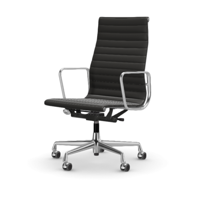 Eames Aluminium Chair EA 119 - Work - leder