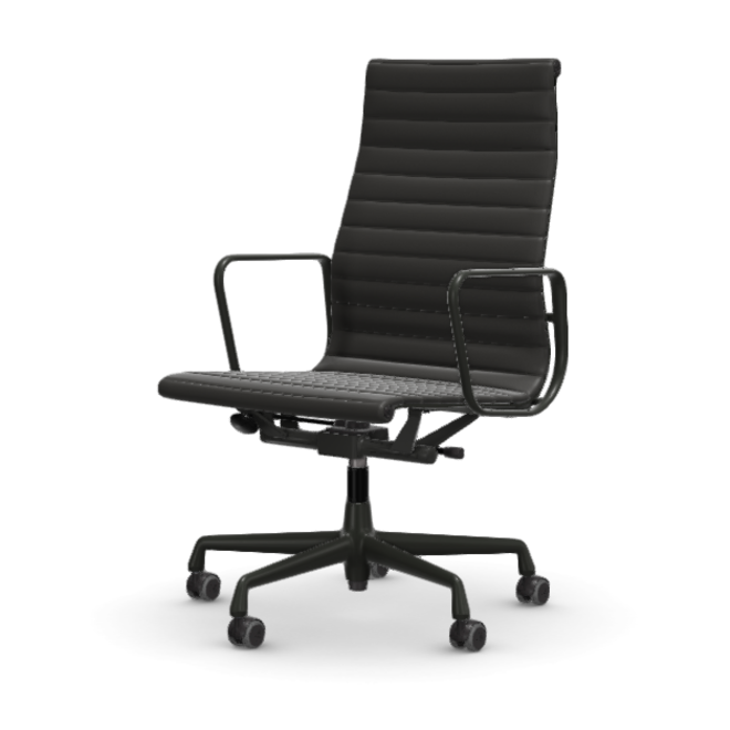 Eames Aluminium Chair EA 119 - Work - leder