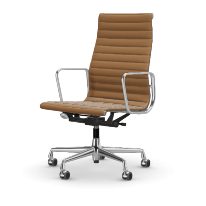 Eames Aluminium Chair EA 119 - Work - leder