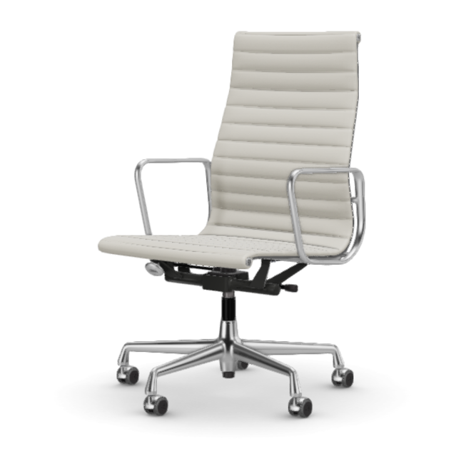 Eames Aluminium Chair EA 119 - Work - leder