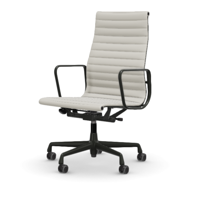 Eames Aluminium Chair EA 119 - Work - leder