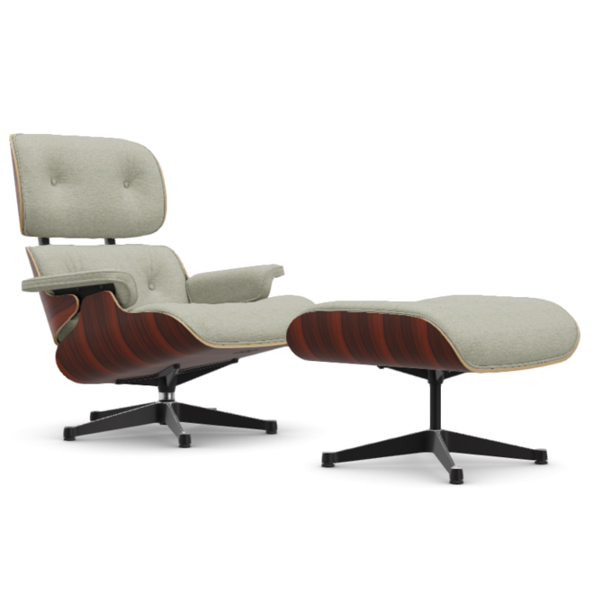 Eames Lounge Chair & Ottoman - Santos Palissander / Nubia