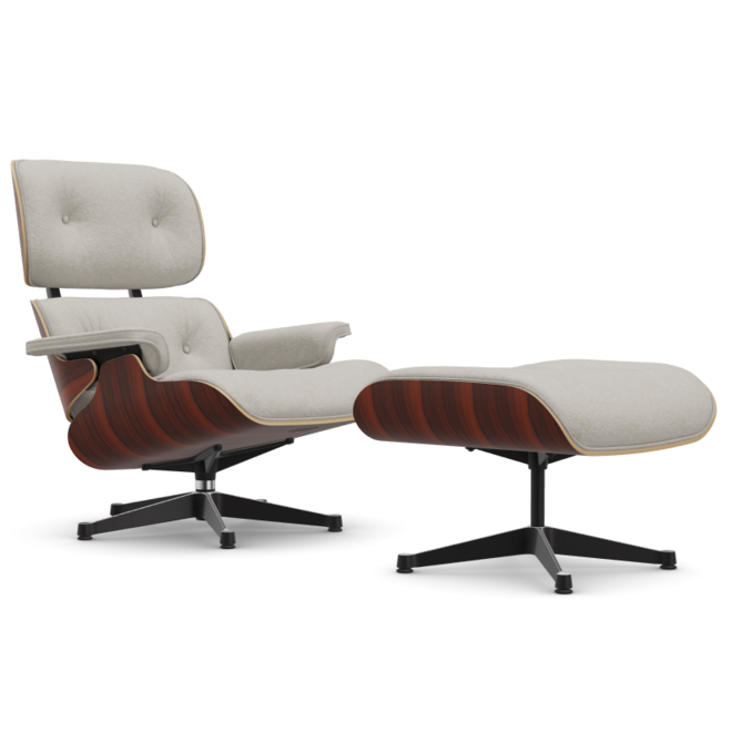 Eames Lounge Chair & Ottoman - Santos Palissander / Nubia
