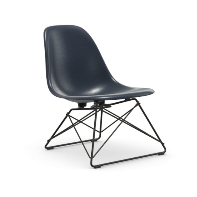 Eames Fiberglass Side chair LSR  - zwart