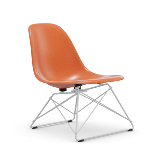 Eames Fiberglass Side chair LSR  - wit