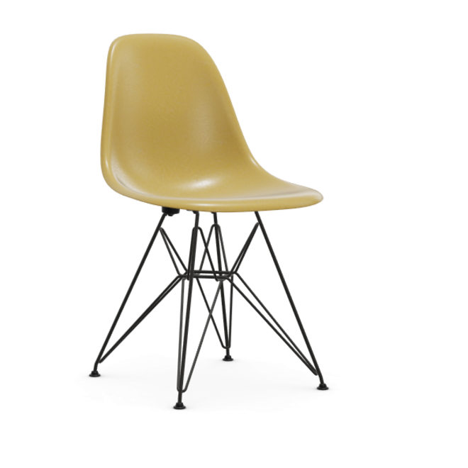 Eames Fiberglass Side chair DSR - zwart