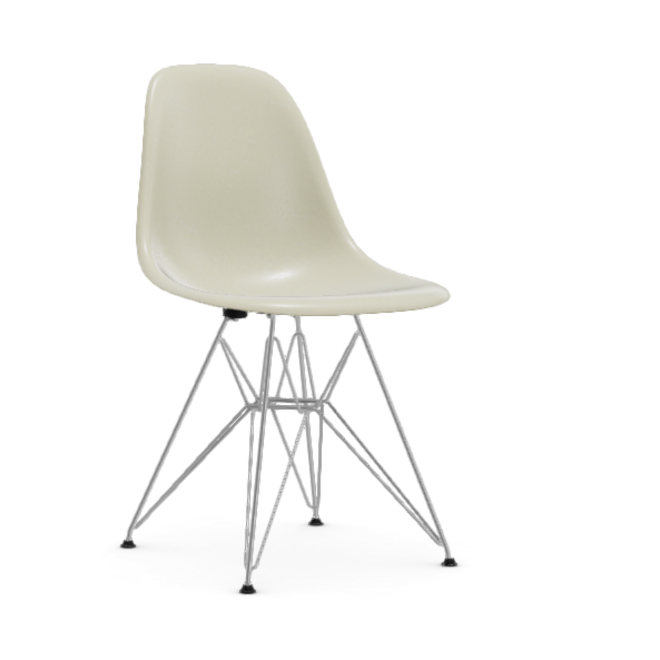 Eames Fiberglass Side chair DSR - verchroomd