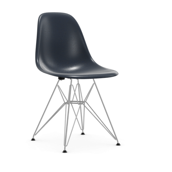 Eames Fiberglass Side chair DSR - verchroomd