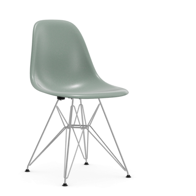 Eames Fiberglass Side chair DSR - verchroomd