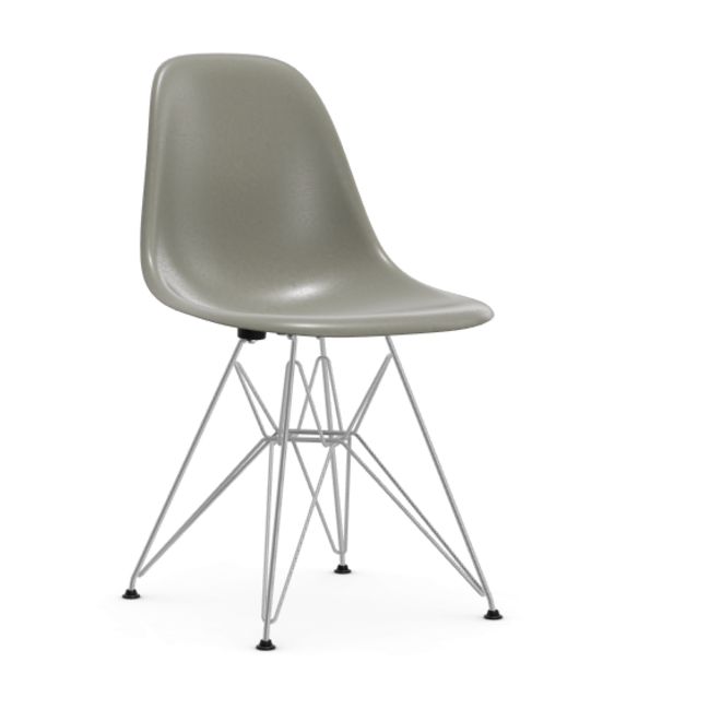 Eames Fiberglass Side chair DSR - verchroomd