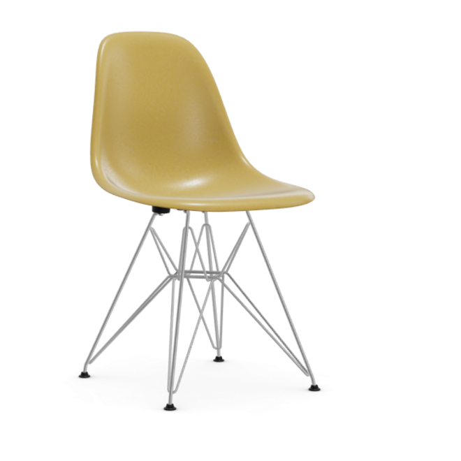 Eames Fiberglass Side chair DSR - verchroomd