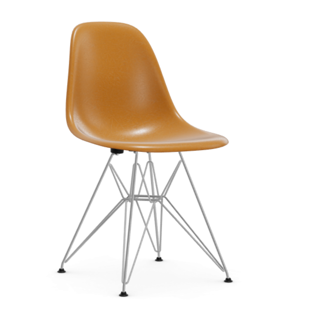 Eames Fiberglass Side chair DSR - verchroomd