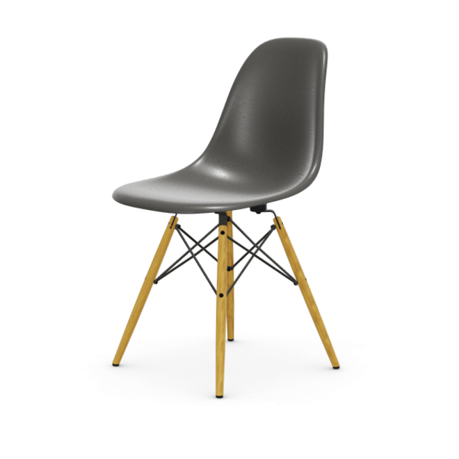 Eames Fiberglass Side chair DSW - esdoorn licht