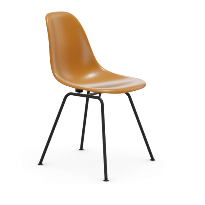 Eames Fiberglass Side chair DSX - zwart