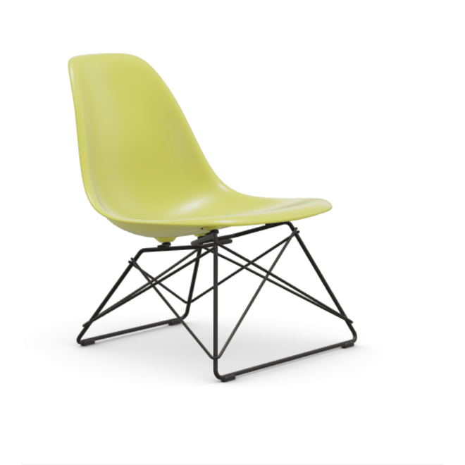Eames Plastic  Side chair LSR RE - zwart