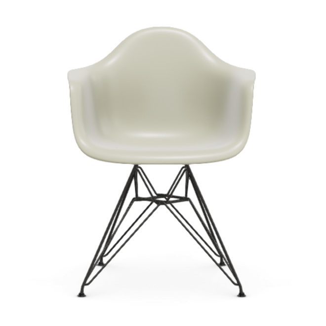 Eames Plastic Armchair  DAR RE - zwart