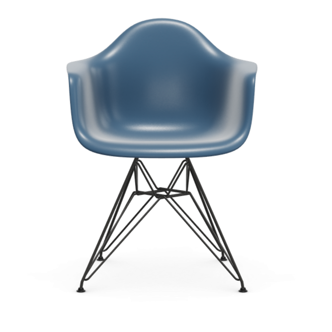 Eames Plastic Armchair  DAR RE - zwart