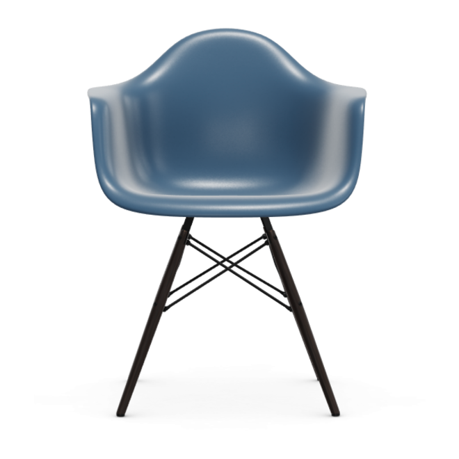 Eames Plastic Armchair DAW RE -  esdoorn zwart