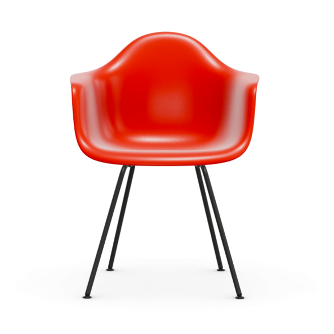 Eames Plastic Armchair DAX RE - zwart