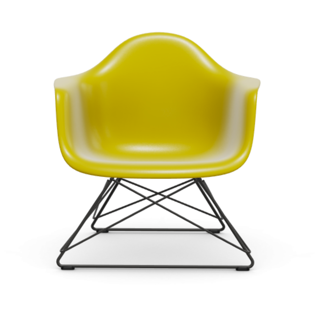 Eames Plastic Armchair LAR RE - zwart