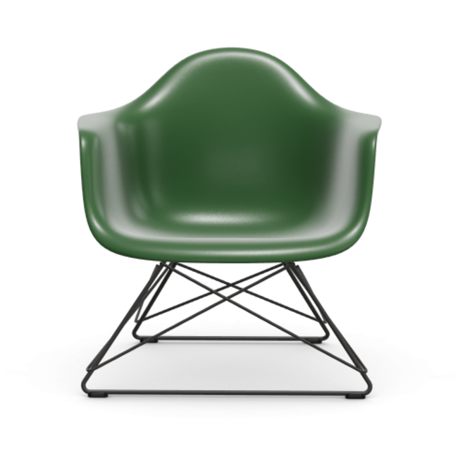 Eames Plastic Armchair LAR RE - zwart