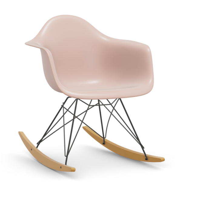 Eames Plastic Armchair RAR RE - zwart & esdoorn licht