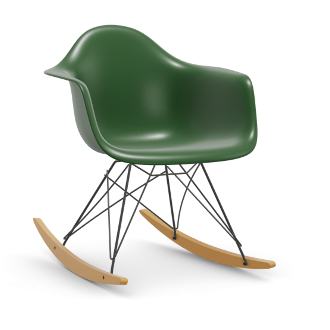 Eames Plastic Armchair RAR RE - zwart & esdoorn licht