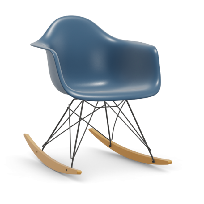 Eames Plastic Armchair RAR RE - zwart & esdoorn licht