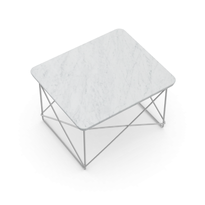 Eames Occasional Table LTR - Carrara marmer