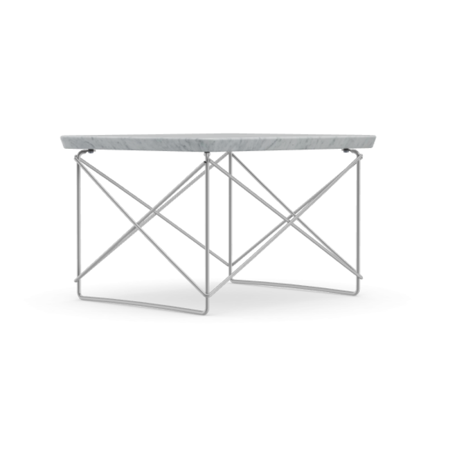 Eames Occasional Table LTR - Carrara marmer