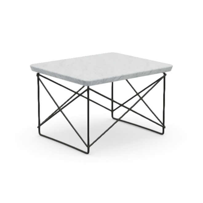 Eames Occasional Table LTR - Carrara marmer