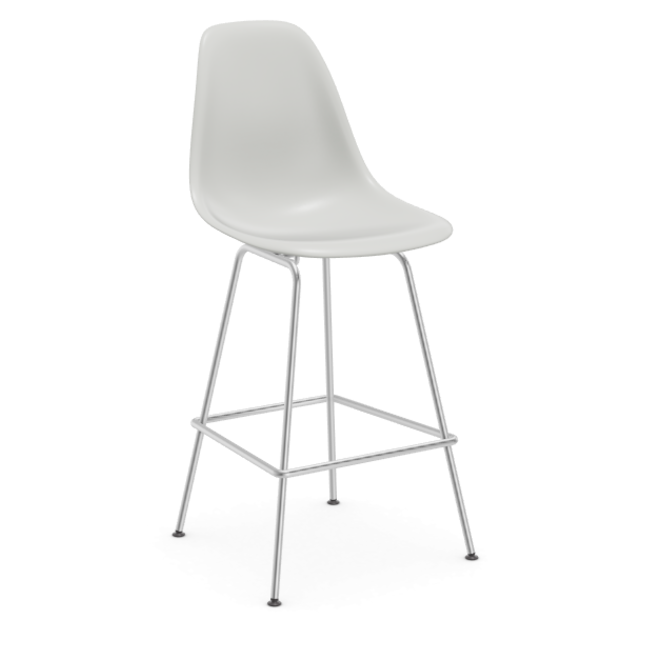 Eames Plastic Stool RE medium - chroom