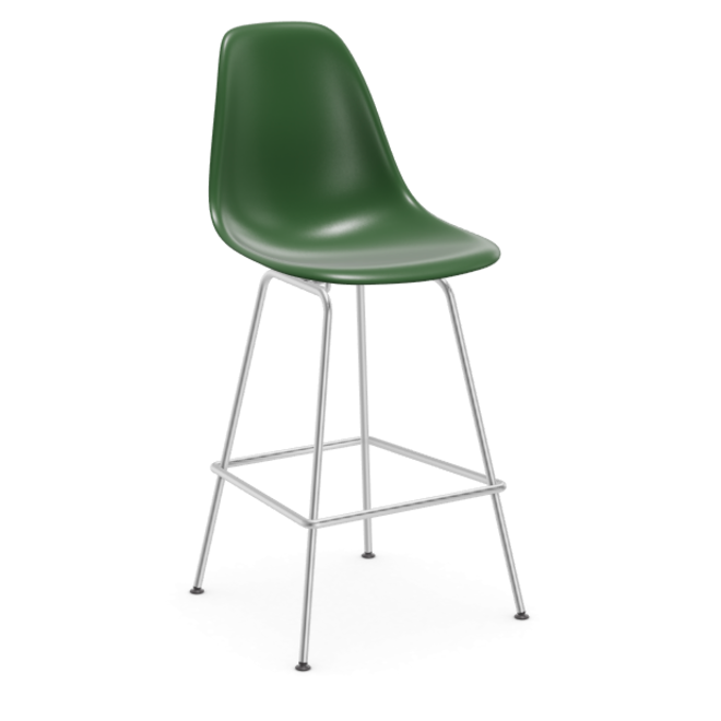 Eames Plastic Stool RE medium - chroom