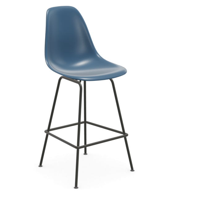 Eames Plastic Stool RE medium - zwart