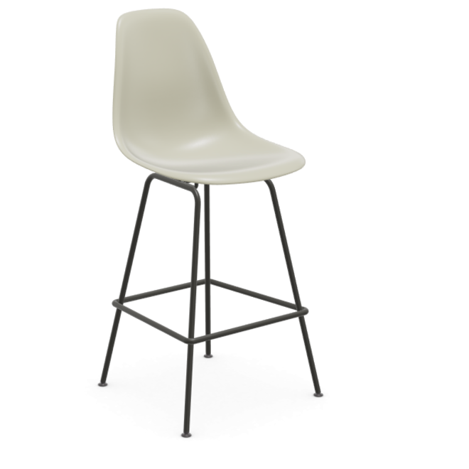 Eames Plastic Stool RE medium - zwart