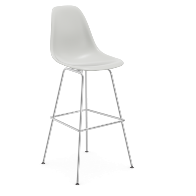 Eames Plastic Stool RE high - chroom