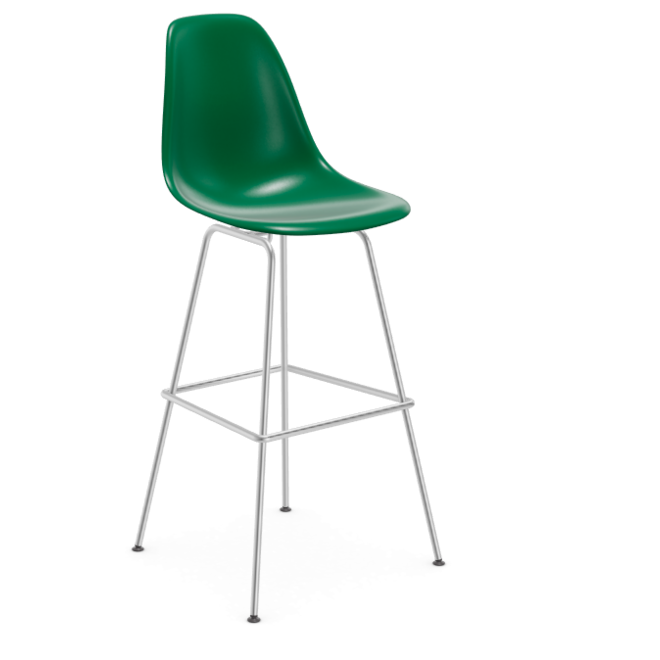 Eames Plastic Stool RE high - chroom